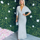 Ellen Sequin Maxi Dress Beige