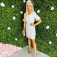 Kelsey Mini Crochet Dress White