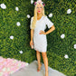 Kelsey Mini Crochet Dress White