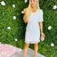Kelsey Mini Crochet Dress White