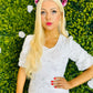 Kelsey Mini Crochet Dress White