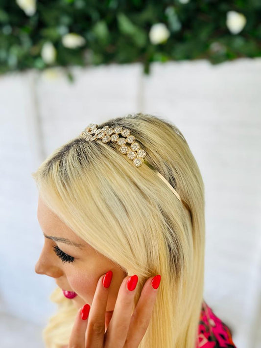 Kai Embellished Hairband Gold