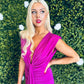 Freah Plunge Dress Orchid