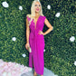 Freah Plunge Dress Orchid
