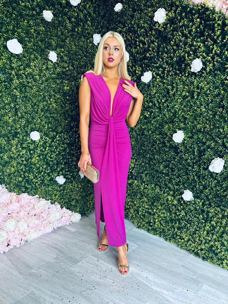 Freah Plunge Dress Orchid