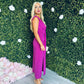 Freah Plunge Dress Orchid