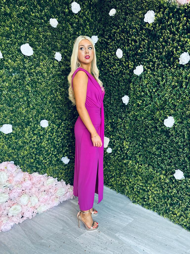 Freah Plunge Dress Orchid