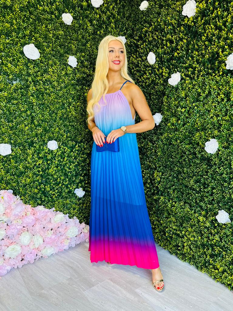 Russell Maxi Dress Ombre Blue