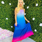 Russell Maxi Dress Ombre Blue