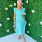 Tiff Maxi Dress Aqua