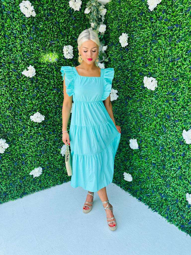 Tiff Maxi Dress Aqua