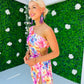 Bri Midi Dress Floral Rose