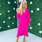 Elea Frill Detail Dress Pink