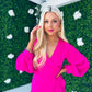 Elea Frill Detail Dress Pink