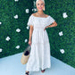Rita Crochet Maxi Dress Ivory