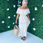 Rita Crochet Maxi Dress Ivory