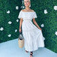 Rita Crochet Maxi Dress Ivory