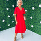 Ash Midaxi Dress Rouge