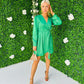 Sloane Wrap Mini Dress Green