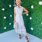 Yuri Crochet Maxi Dress White