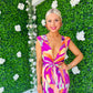 Grace Detailed Maxi Dress Magenta