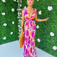 Grace Detailed Maxi Dress Magenta