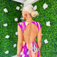 Grace Detailed Maxi Dress Magenta