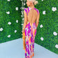 Grace Detailed Maxi Dress Magenta