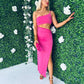 Mercy Lurex Midi Dress Pink