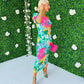 Heidi One Shoulder Midi Dress Green