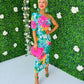 Heidi One Shoulder Midi Dress Green