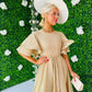 Naomi Detailed Maxi Dress Gold