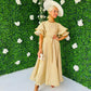 Naomi Detailed Maxi Dress Gold