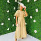 Naomi Detailed Maxi Dress Gold