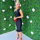 Fern One Shoulder Midi Dress Black