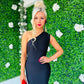 Fern One Shoulder Midi Dress Black