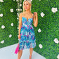 Baily Layered Dress Blue
