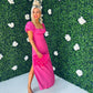 Valerie Detailed Maxi Dress Pink