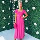 Valerie Detailed Maxi Dress Pink