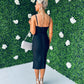 Rosette Bodycon Dress Black