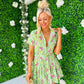 Alexandra Skater Mini Dress Green