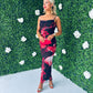 Daniella Strappy Mesh Maxi Dress Black