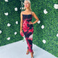 Daniella Strappy Mesh Maxi Dress Black