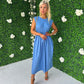 Odeon Midi Dress Blue
