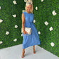 Odeon Midi Dress Blue