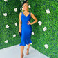 Cher Occasion Midi Dress Royal