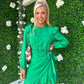Nova Wrap Skirt Mini Dress Green