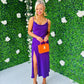 Anita Slinky Midi Dress Violet