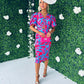Jan Detailed Midi Dress Sky