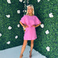 Sinead Detail Mini Dress Pink